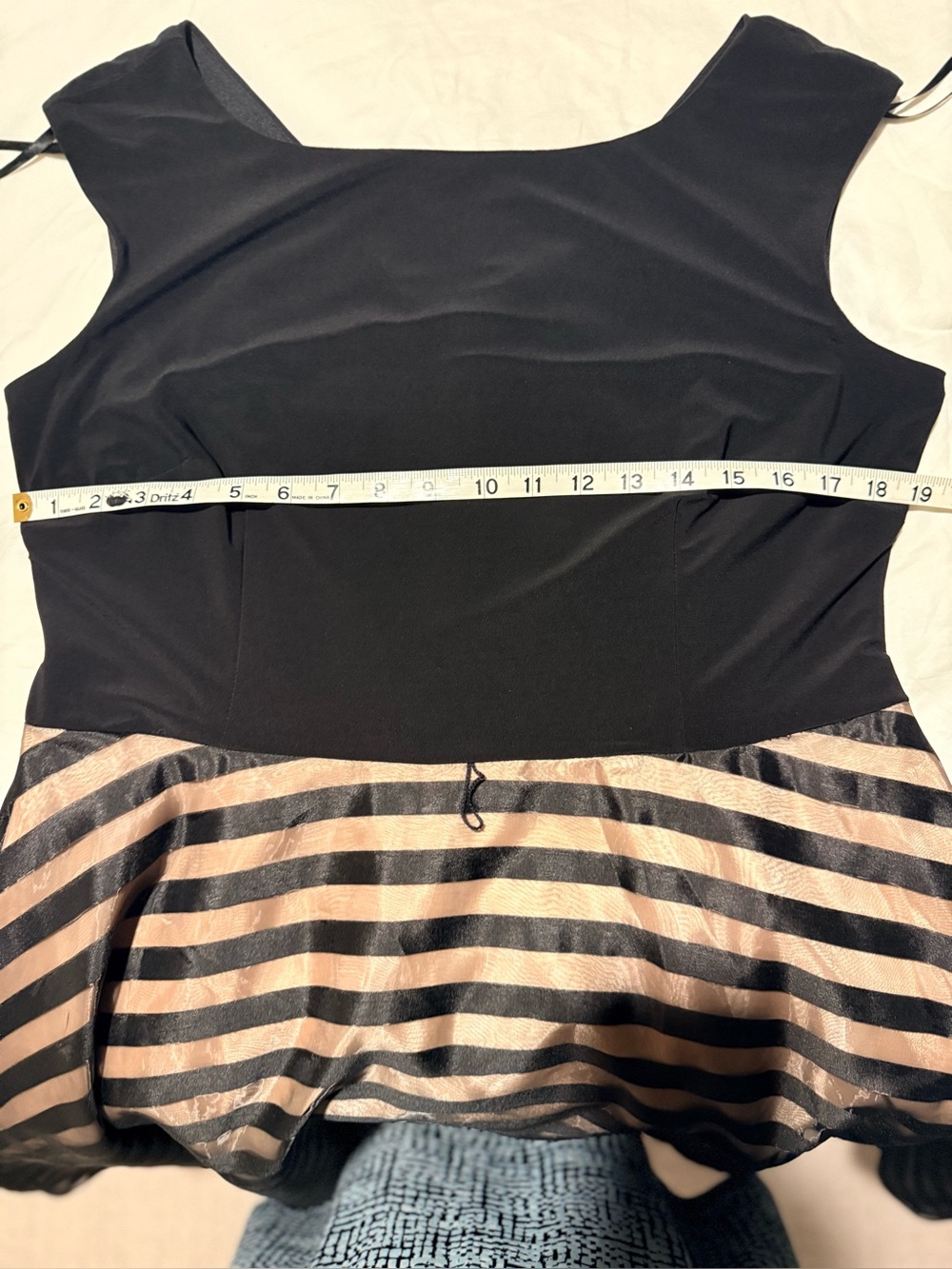 CB Established 1962 Striped Fit & Flare Cocktail Dress Size 14 - Picture 12 of 14